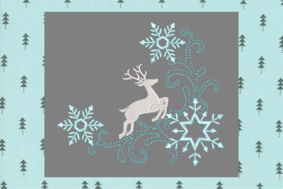 Blue Deer-1464B: A Festive Embroidery Review