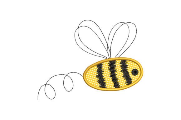Cute Baby Bee: A Sweet Addition to Holiday Embroidery