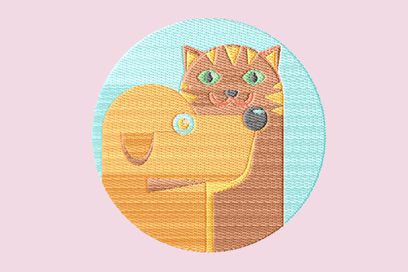 Review: Happy Couple Cat and Dog Embroidery Design