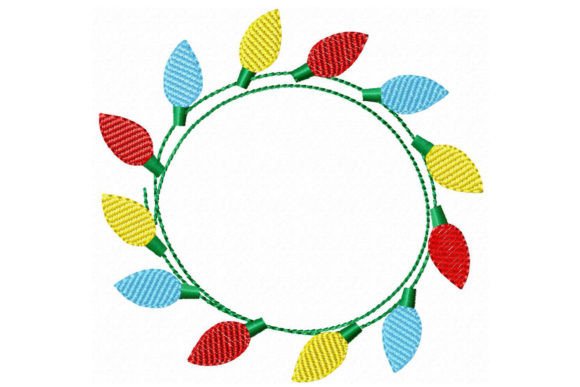 Review: Sketch Style Christmas Lights Frame Design